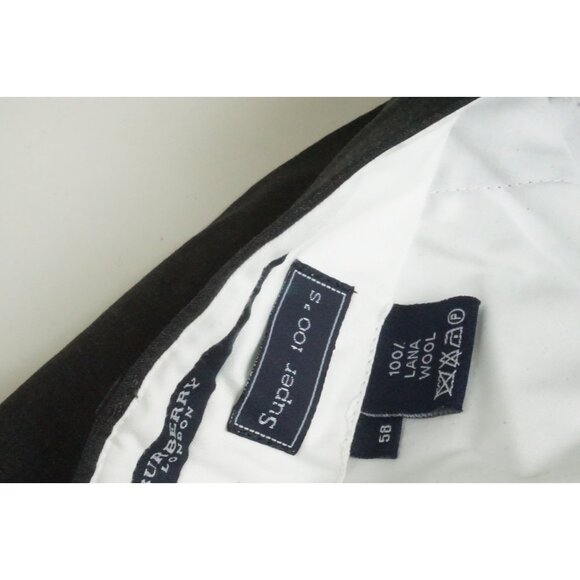 Burberry London Gray S100s Wool Dress Pants Trousers 58 EU Brand NEW - Picture 8 of 8